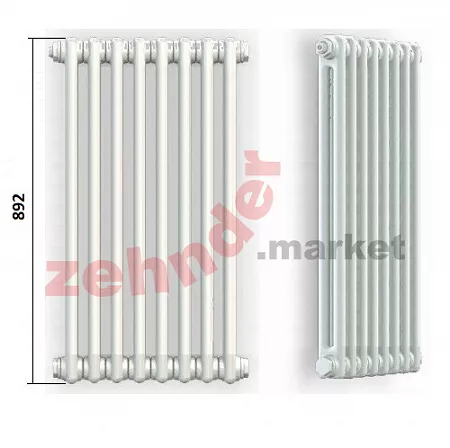 Радиатор Zehnder Charleston CH 2090/03 1270 ¾ RAL 9016