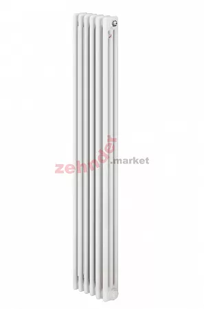 Вертикальный радиатор Zehnder Charleston 3180/06 1270 3/4 RAL 9016 боковое подключение