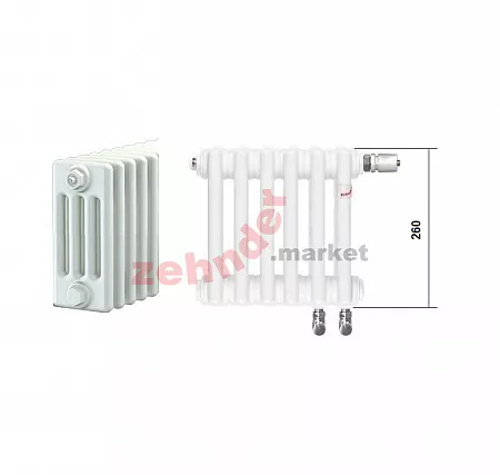 Радиатор Zehnder Charleston Completto CH 4026/08 V001 ½ RAL 9016