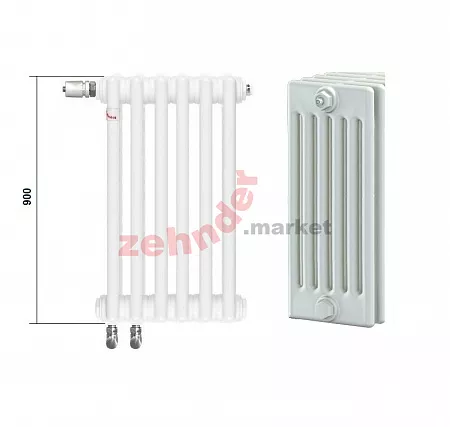 Радиатор Zehnder Charleston Completto CH 6090/08 V001 ½ RAL 9016