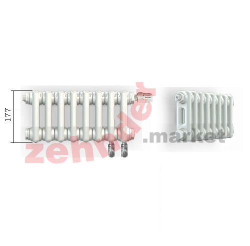 Радиатор Zehnder Charleston Completto CH 2019/23 V001 ½ RAL 9016