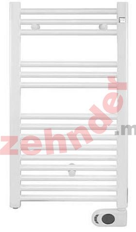 Электрический полотенцесушитель Zehnder Aura PBEZ-080-040/MQ RAL 9016/патрон Musa RAL 9016