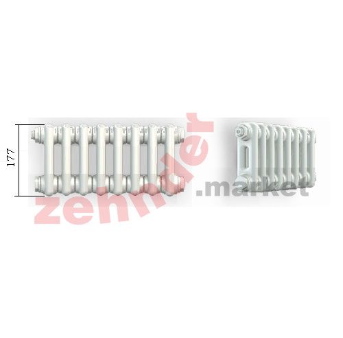 Радиатор Zehnder Charleston CH 2019/17 1270 ¾ RAL 9016
