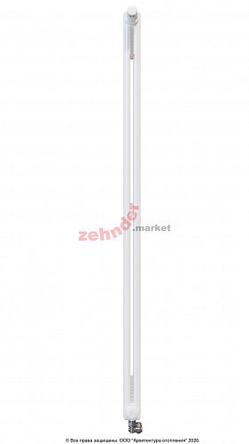 Вертикальный радиатор Zehnder Charleston Completto 2180/10 V001 1/2 RAL 9016 нижнее подключение