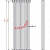 Вертикальный радиатор Zehnder Charleston 2180/10 1270 1/2 RAL 9217 matt цвет Чёрный боковое подключение (с кронштейнами CVD1+BH)