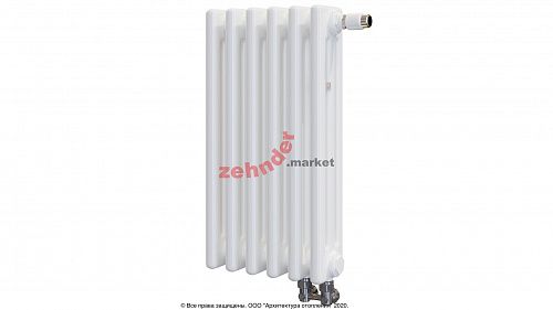 Радиатор Zehnder Charleston Completto 3050/06 V001 1/2 RAL 9016 нижнее подключение (с кронштейнами CVD1+BH)