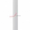 Вертикальный радиатор Zehnder Charleston 2200/04 1270 1/2 RAL 9016 боковое подключение (с кронштейнами SMB2T)