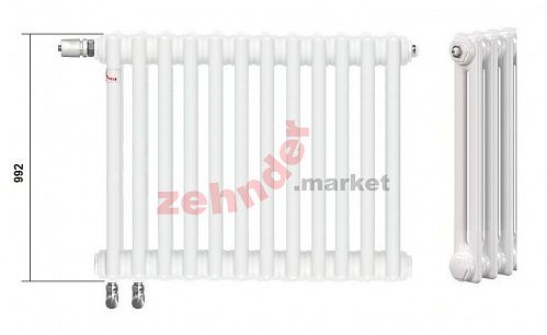 Радиатор Zehnder Charleston Completto CH 2100/05 V001 ½  RAL 9016