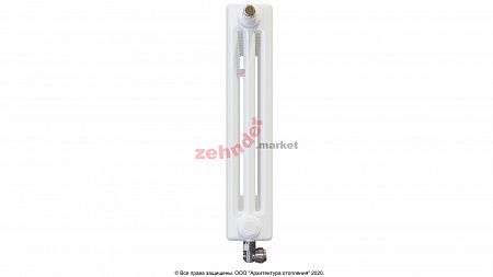 Радиатор Zehnder Charleston Completto 3050/12 V001 1/2 RAL 9016 нижнее подключение (с кронштейнами CVD1+BH)