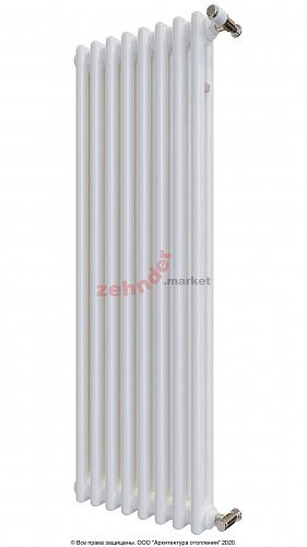 Радиатор Zehnder Charleston 2110/08 1270 3/4 RAL 9016 боковое подключение
