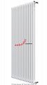 Вертикальный радиатор Zehnder Charleston 2180/14 1270 1/2 RAL 9016 боковое подключение (с кронштейнами CVD1+BH)