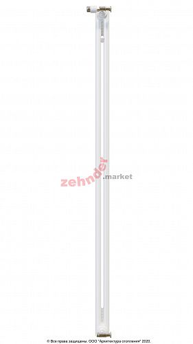 Вертикальный радиатор Zehnder Charleston 2180/06 1270 3/4 RAL 9016 боковое подключение