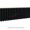 Радиатор Zehnder Charleston Completto 3030/34 V001 1/2 RAL 9217 matt цвет Черный нижнее подключение