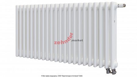Радиатор Zehnder Charleston Completto 3050/22 V001 1/2 RAL 9016 нижнее подключение (с кронштейнами CVD1+BH)