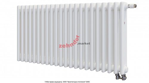Радиатор Zehnder Charleston Completto 3050/22 V001 1/2 RAL 9016 нижнее подключение (с кронштейнами CVD1+BH)