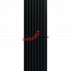 Вертикальный радиатор Zehnder Charleston Completto 2180/08 V001 1/2 RAL 9217 matt Чёрный нижнее подключение (с кронштейнами CVD1+BH)