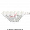 Вертикальный радиатор Zehnder Charleston Completto 2180/06 V001 1/2 RAL 9016 нижнее подключение (с кронштейнами CVD1+BH)
