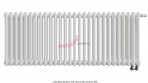 Радиатор Zehnder Charleston Completto 3050/28 V001 1/2 RAL 9016 нижнее подключение (с кронштейнами CVD1+BH)