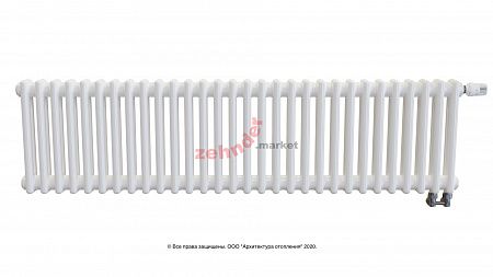 Радиатор Zehnder Charleston Completto 2035/30 V001 1/2 RAL 9016 нижнее подключение
