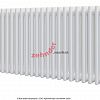 Радиатор Zehnder Charleston Completto 3050/28 V001 1/2 RAL 9016 нижнее подключение (с кронштейнами CVD1+BH)