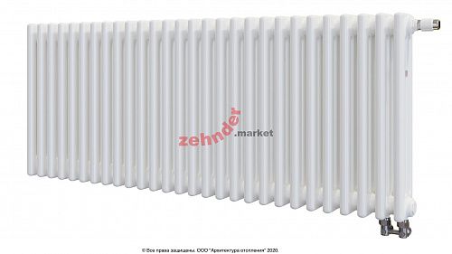 Радиатор Zehnder Charleston Completto 3050/28 V001 1/2 RAL 9016 нижнее подключение (с кронштейнами CVD1+BH)