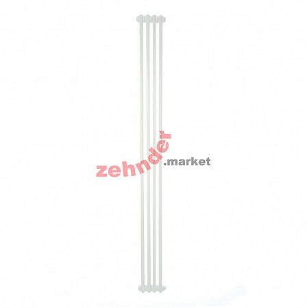 Вертикальный радиатор Zehnder Charleston 2200/04 1270 1/2 RAL 9016 боковое подключение (с кронштейнами CVD1+BH)