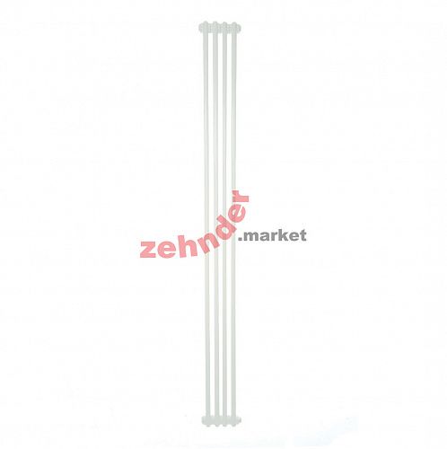 Вертикальный радиатор Zehnder Charleston 2200/04 1270 1/2 RAL 9016 боковое подключение (с кронштейнами CVD1+BH)