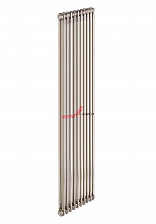 Вертикальный радиатор Zehnder Charleston 2180/10 1270 1/2 Technoline 0325 TL боковое подключение (с кронштейнами CVD1+BH)