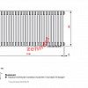 Радиатор Zehnder Charleston Completto 3057/26 V001 1/2 RAL 9217 matt Чёрный нижнее подключение