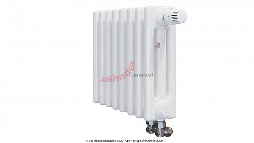 Радиатор Zehnder Charleston Completto 3030/08 V001 1/2 RAL 9016 нижнее подключение