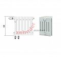 Радиатор Zehnder Charleston Completto CH 6045/03 V001 ½ RAL 9016