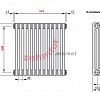Радиатор Zehnder Charleston CH 3050/12 1270 1/2 RAL 9016 боковое подключение (с кронштейнами CVD1+BH)