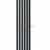 Вертикальный радиатор Zehnder Charleston Completto 2180/06 V001 1/2 RAL 9217 matt Чёрный нижнее подключение