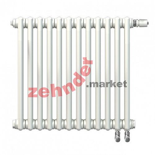 Радиатор Zehnder Charleston Completto 2050/12 V001 1/2 RAL 9016 нижнее подключение (с кронштейнами CVD1+BH)