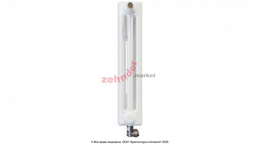 Радиатор Zehnder Charleston Completto 3050/26 V001 1/2 RAL 9016 нижнее подключение (с кронштейнами CVD1+BH)