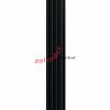 Вертикальный радиатор Zehnder Charleston Completto 2180/04 V001 1/2 RAL 9217 matt Чёрный нижнее подключение