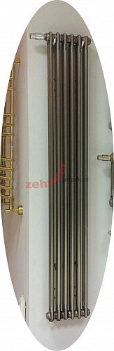 Вертикальный радиатор Zehnder Charleston 2180/06 V001 1/2 Technoline 0325 TL нижнее подключение (с кронштейнами CVD1+BH)