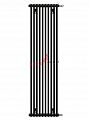Вертикальный радиатор Zehnder Charleston 2180/10 1270 1/2 RAL 9217 matt цвет Чёрный боковое подключение (с кронштейнами CVD1+BH)