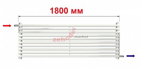 Радиатор Zehnder Charleston Turned T3180/10 N1680 RAL 9016