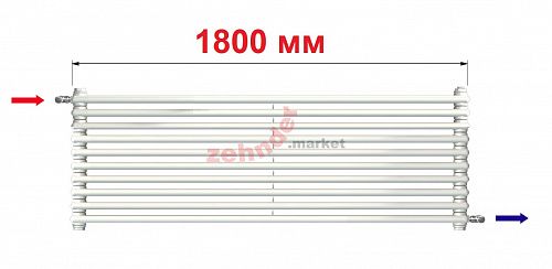 Радиатор Zehnder Charleston Turned T3180/10 N1680 RAL 9016