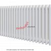 Радиатор Zehnder Charleston Completto 3050/30 V001 1/2 RAL 9016 нижнее подключение (с кронштейнами CVD1+BH)