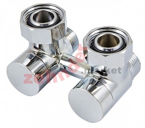 Узел подключения Schlosser, угловой G 3/4 x М22x1,5 D=50 MM, хром (601000002)