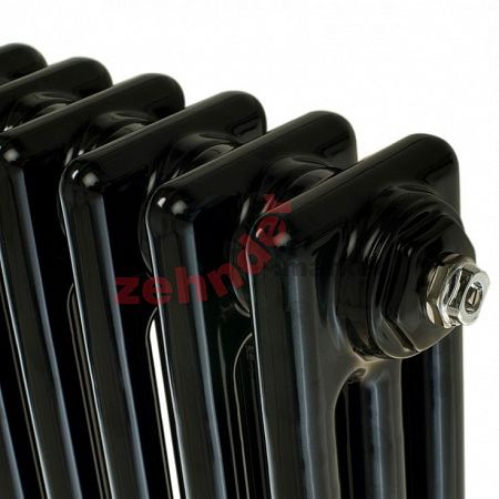 Радиатор Zehnder Charleston 3057/22 1270 3/4 RAL 9217 matt Чёрный боковое подключение