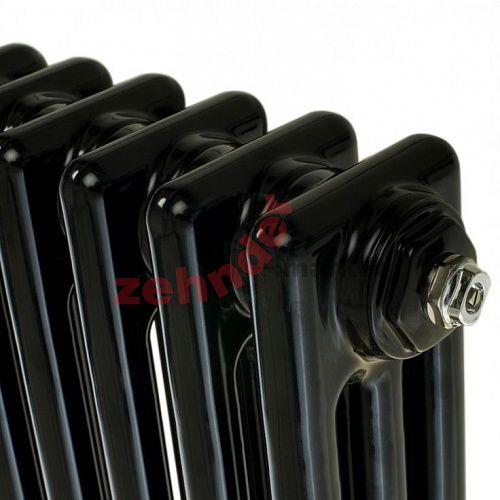 Радиатор Zehnder Charleston 3057/22 1270 3/4 RAL 9217 matt Чёрный боковое подключение