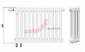 Радиатор Zehnder Charleston Completto CH 2090/26 V001 ½  RAL 9016