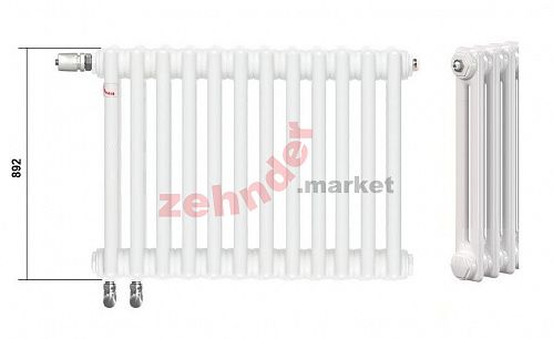 Радиатор Zehnder Charleston Completto CH 2090/26 V001 ½  RAL 9016