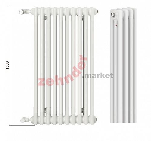 Радиатор Zehnder Charleston CH 3150/33 1270 ¾ RAL 9016