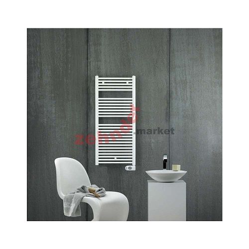 Электрический полотенцесушитель Zehnder Aura PBEZ-120-050/MQ RAL 9016/патрон Musa RAL 9016