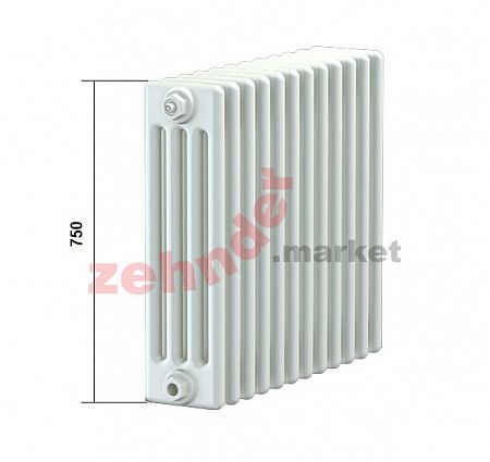 Радиатор Zehnder Charleston CH 4075/05 1270 ¾ RAL 9016