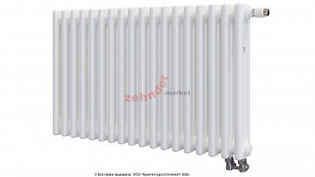 Радиатор Zehnder Charleston Completto 3050/18 V001 1/2 RAL 9016 нижнее подключение